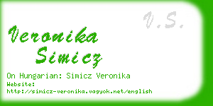 veronika simicz business card